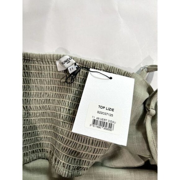 Suncoo Paris Lizie Top in Water Green - Picture 3 of 4